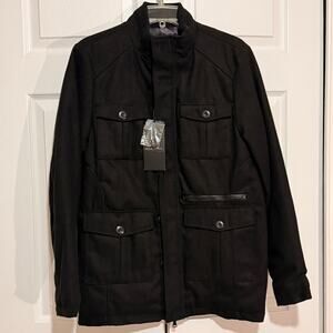 NWT Rock & Republic men’s S wool blend bomber military field jacket Six pockets!